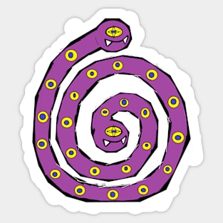 TABCxon #019 Twin Head in Spiral Maze Sticker